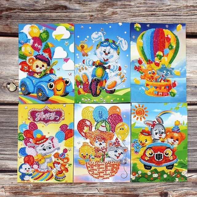 5D DIY Diamond Mosaic Greeting Cards Painting Kit