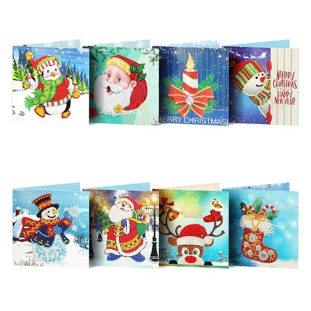 5D DIY Diamond Mosaic Greeting Cards Painting Kit
