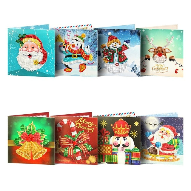 5D DIY Diamond Mosaic Greeting Cards Painting Kit