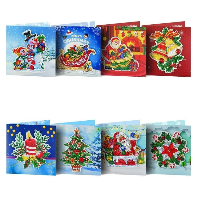 5D DIY Diamond Mosaic Greeting Cards Painting Kit