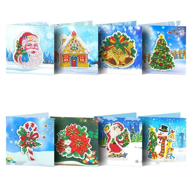 5D DIY Diamond Mosaic Greeting Cards Painting Kit