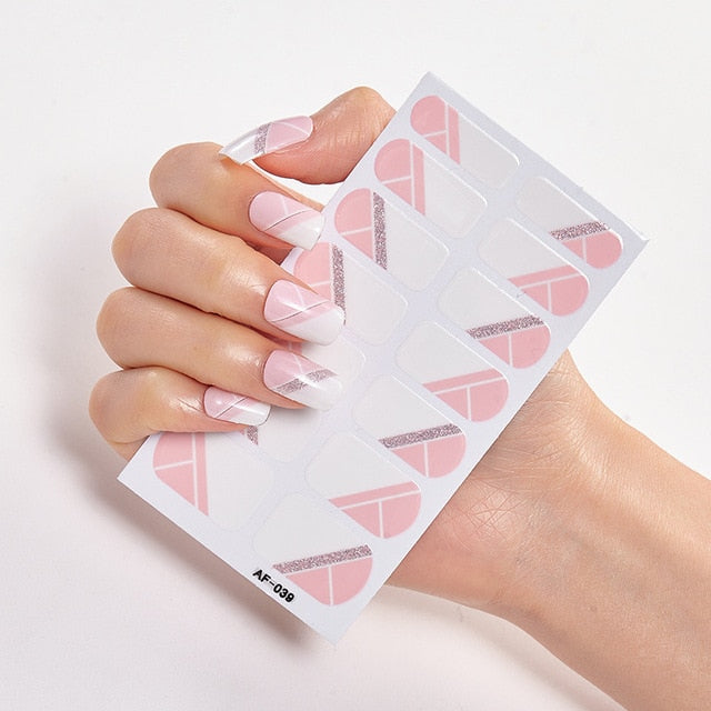 Manicure Nail Polish Self Adhesive Strips