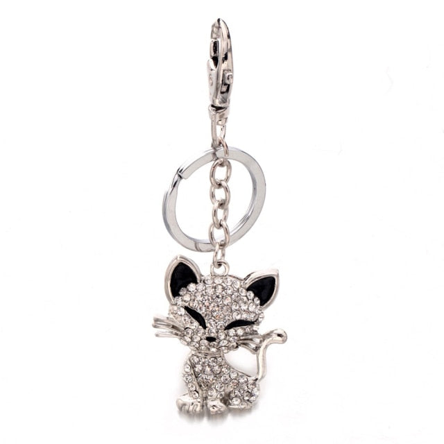 Cubic Zirconia Pineapple Keychain