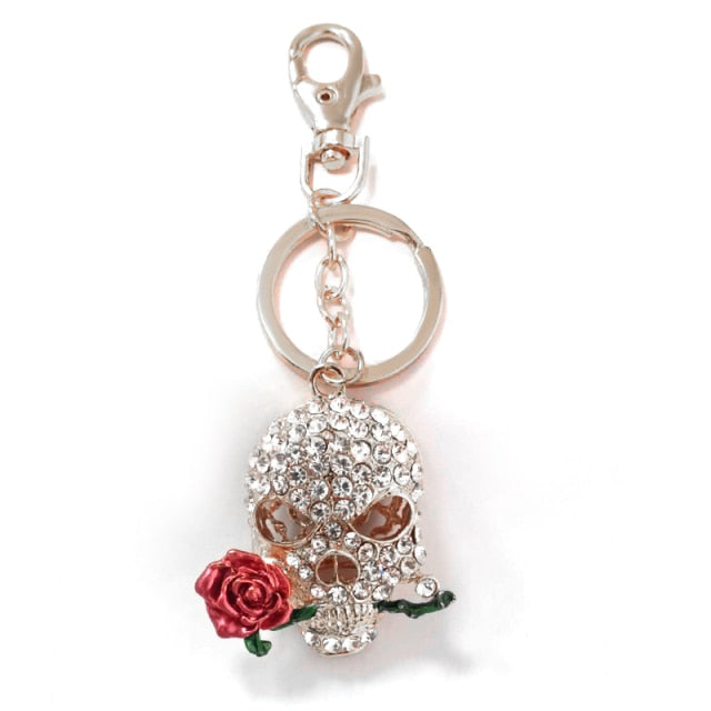 Cubic Zirconia Pineapple Keychain