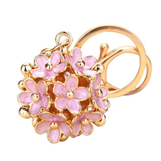 Cubic Zirconia Pineapple Keychain