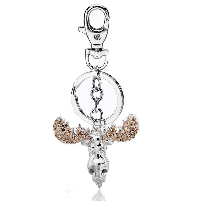 Cubic Zirconia Pineapple Keychain