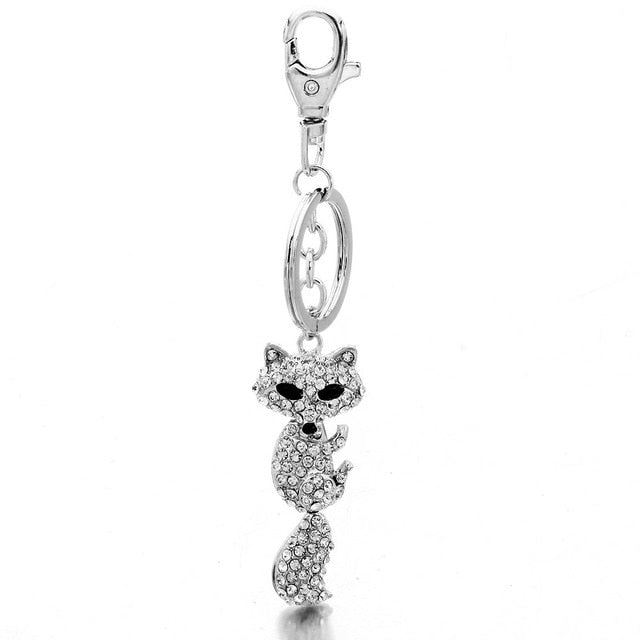 Cubic Zirconia Pineapple Keychain