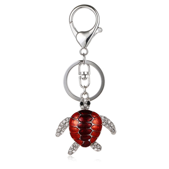Cubic Zirconia Pineapple Keychain