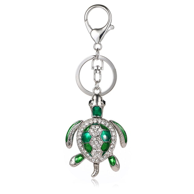 Cubic Zirconia Pineapple Keychain