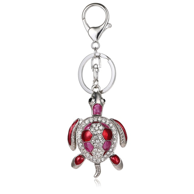 Cubic Zirconia Pineapple Keychain