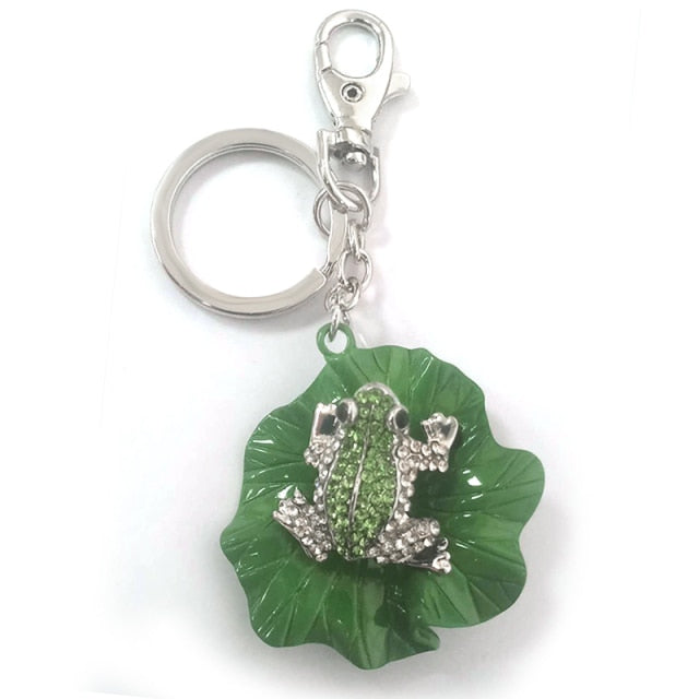 Cubic Zirconia Pineapple Keychain