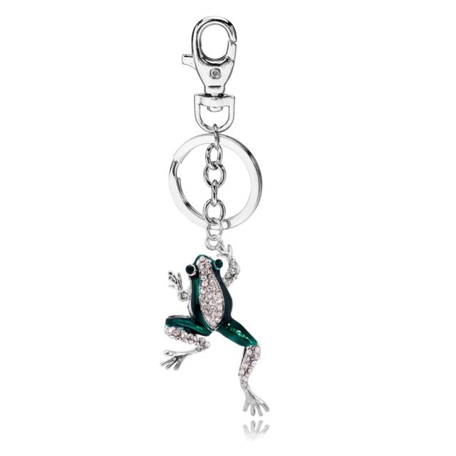 Cubic Zirconia Pineapple Keychain