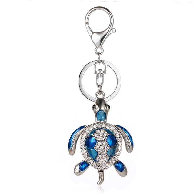 Cubic Zirconia Pineapple Keychain
