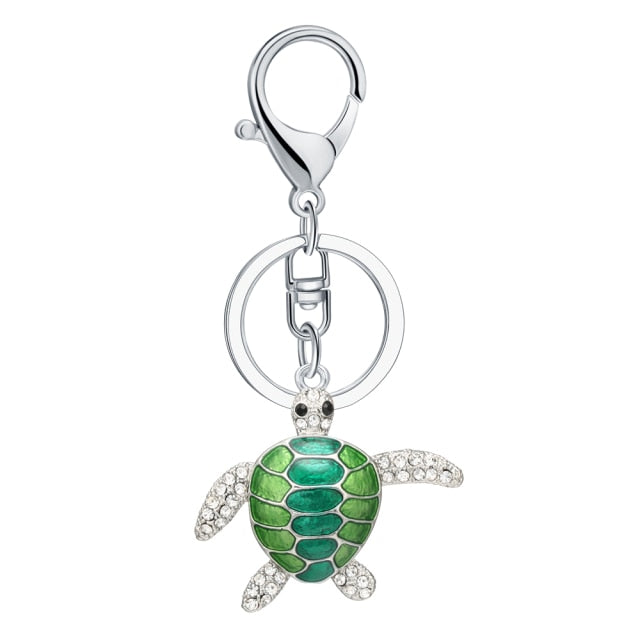 Cubic Zirconia Pineapple Keychain