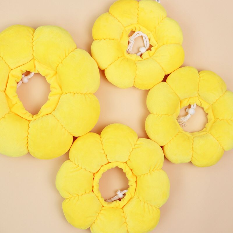 Sunflower Pet Collar Adjustable Circle After Surgery Pillow