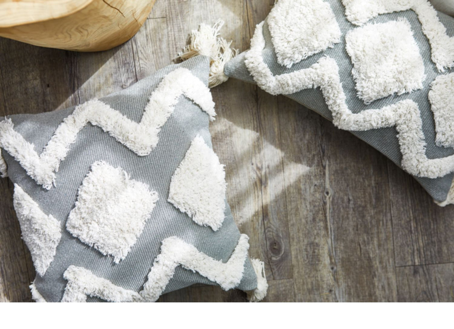 45*45 Nordic Throw Tassel Pillow Cover