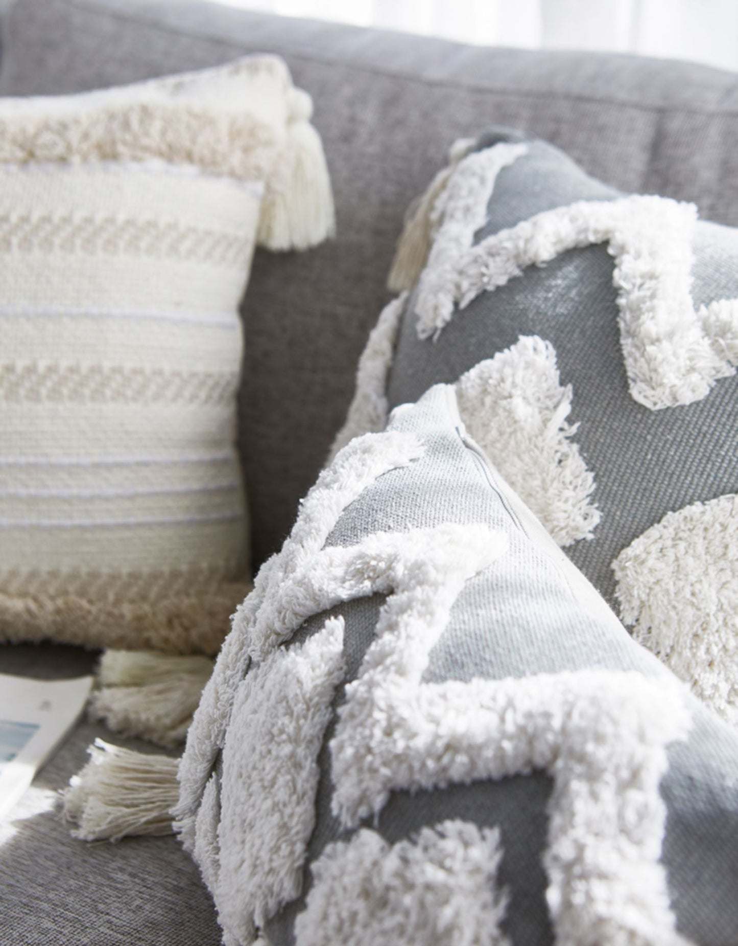 45*45 Nordic Throw Tassel Pillow Cover