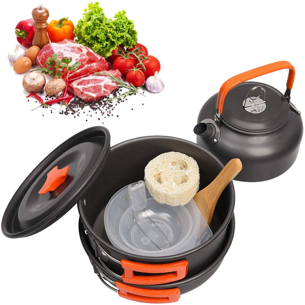 Camping Hiking Cookware Outdoor Kit