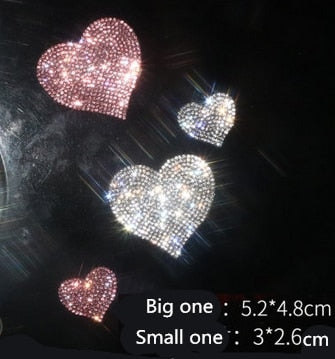 Stylish Sparkly Pucker Lips Crown Stars Decal
