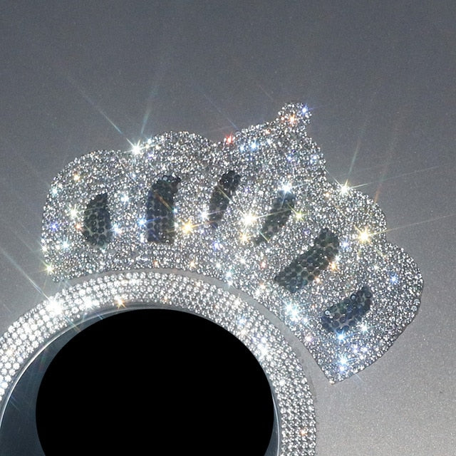 Stylish Sparkly Pucker Lips Crown Stars Decal