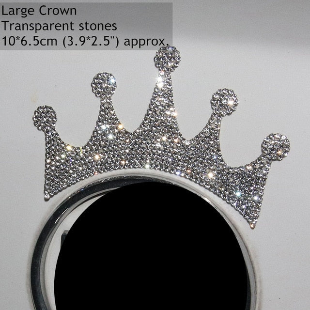 Stylish Sparkly Pucker Lips Crown Stars Decal
