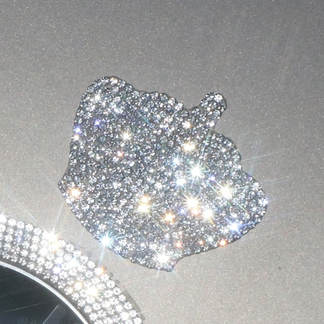 Stylish Sparkly Pucker Lips Crown Stars Decal