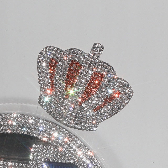 Stylish Sparkly Pucker Lips Crown Stars Decal