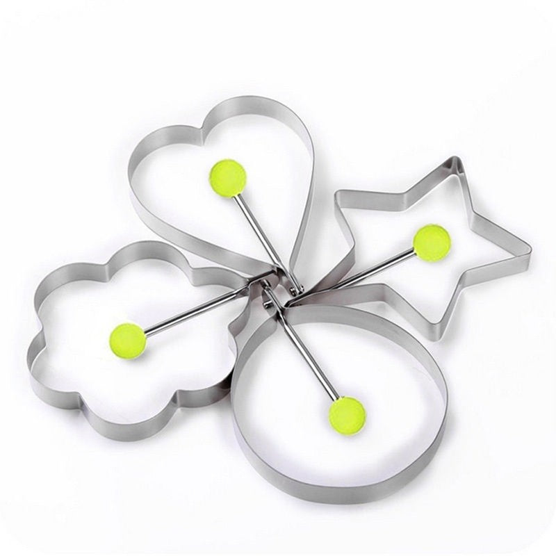 1Pc Stainless Steel Heart Star Mold For Pancake and Eggs
