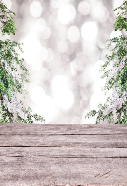 Gray Chic Wall Winter Christmas Photo Background Backdrop