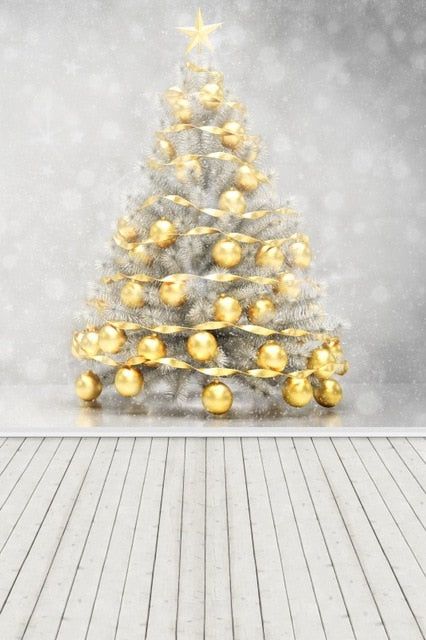 Gray Chic Wall Winter Christmas Photo Background Backdrop