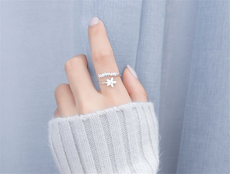 Flower 925 Sterling Silver Ring