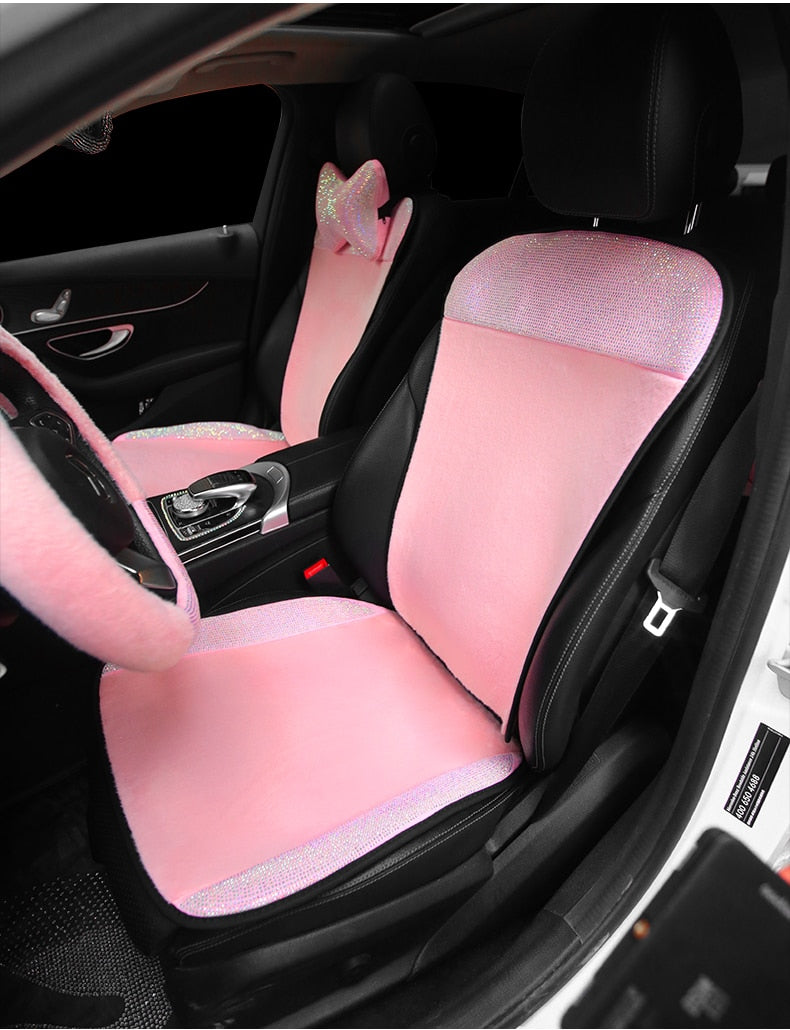 Pink Bling Car Seat Cover Pillow