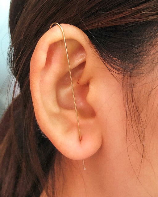 Bohemian Crystals Crawler Hook Earring