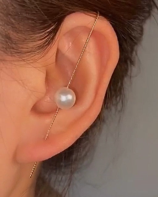 Bohemian Crystals Crawler Hook Earring