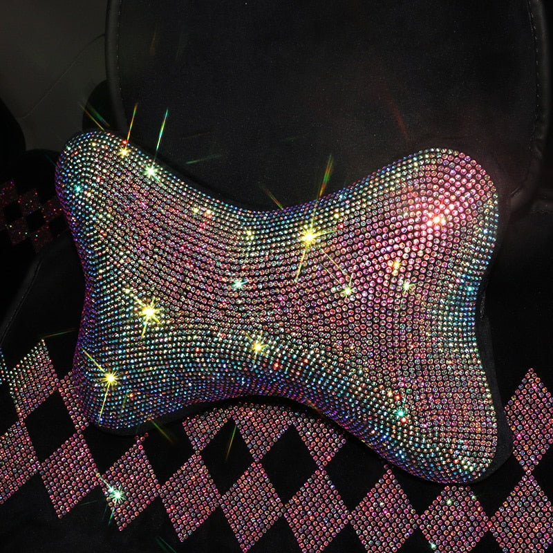 Sparkly Pink Rainbow Car Bling Accessories
