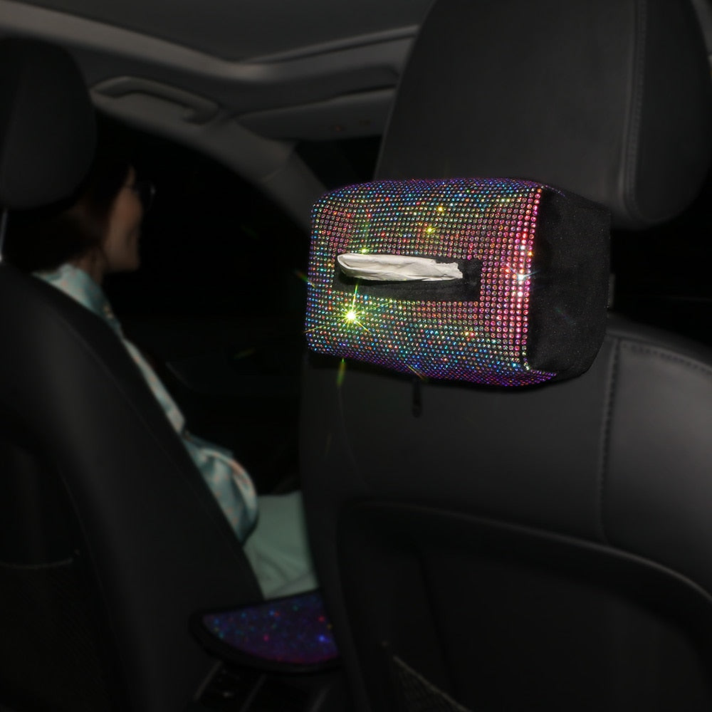 Sparkly Pink Rainbow Car Bling Accessories