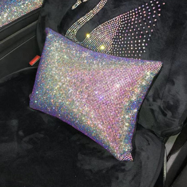 Sparkly Pink Rainbow Car Bling Accessories