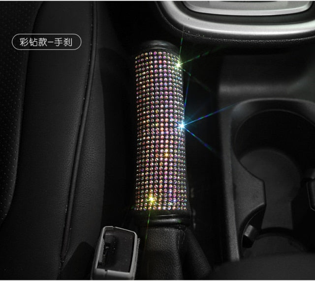 Sparkly Pink Rainbow Car Bling Accessories