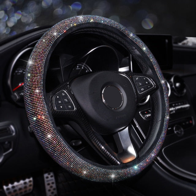 Sparkly Pink Rainbow Car Bling Accessories