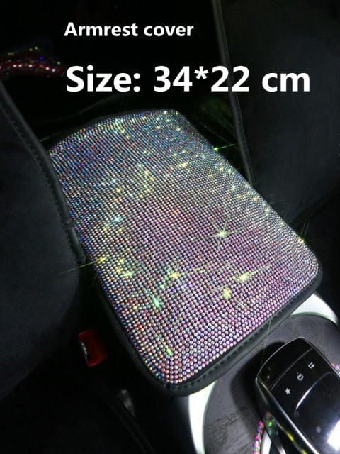 Sparkly Pink Rainbow Car Bling Accessories
