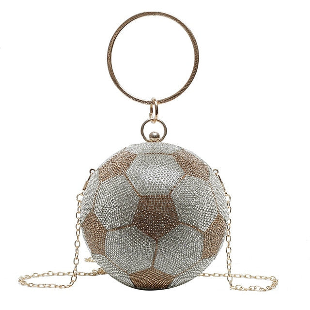 Luxury Diamond Basketball Soccer Clutch Bags