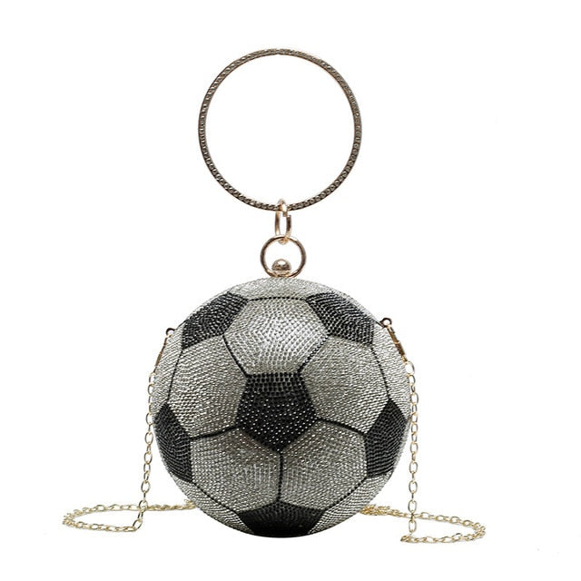 Luxury Diamond Basketball Soccer Clutch Bags