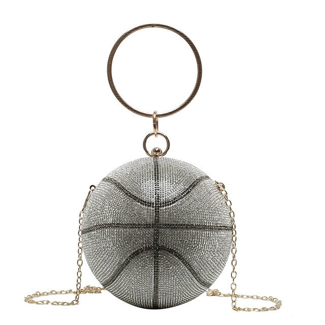 Luxury Diamond Basketball Soccer Clutch Bags