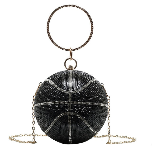 Luxury Diamond Basketball Soccer Clutch Bags