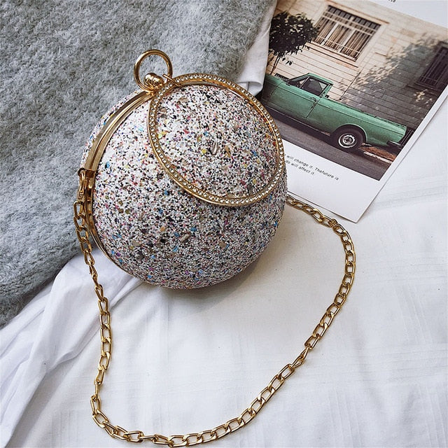 Luxury Diamond Basketball Soccer Clutch Bags
