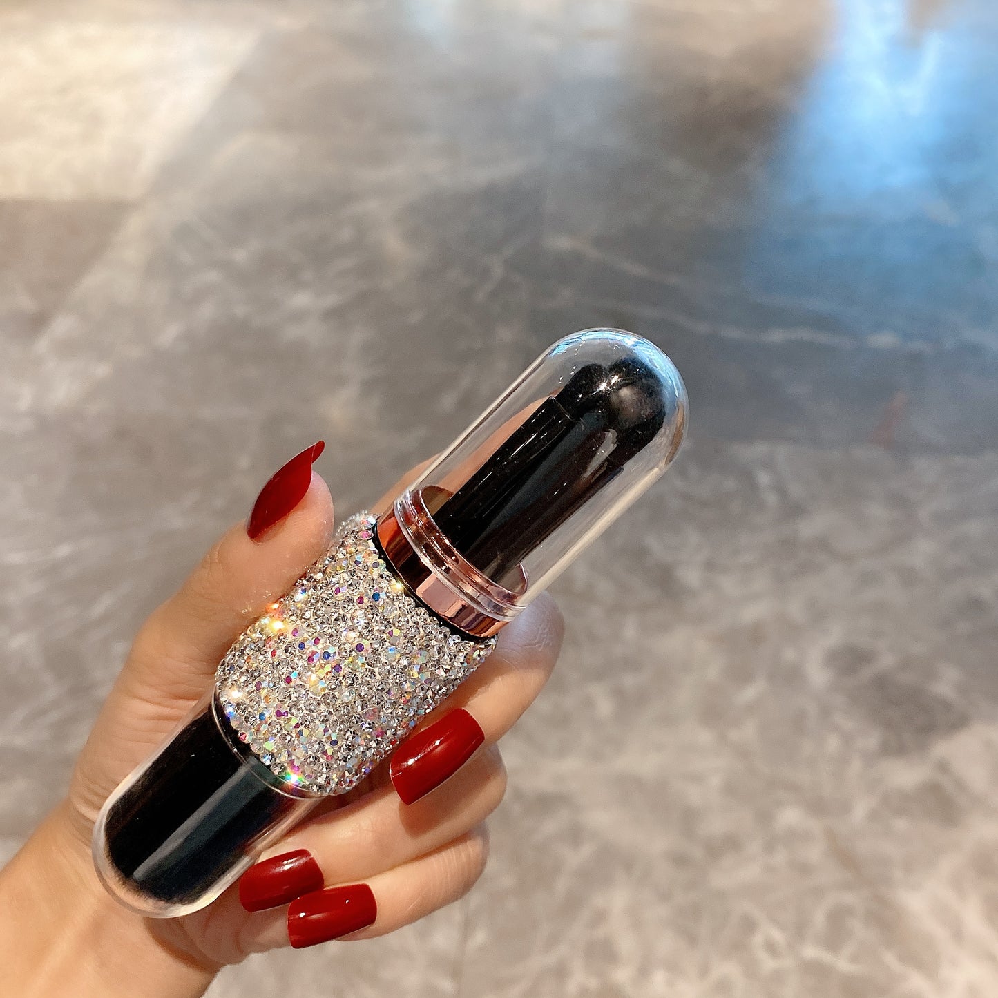 Diamond Makeup Brush Set with Case