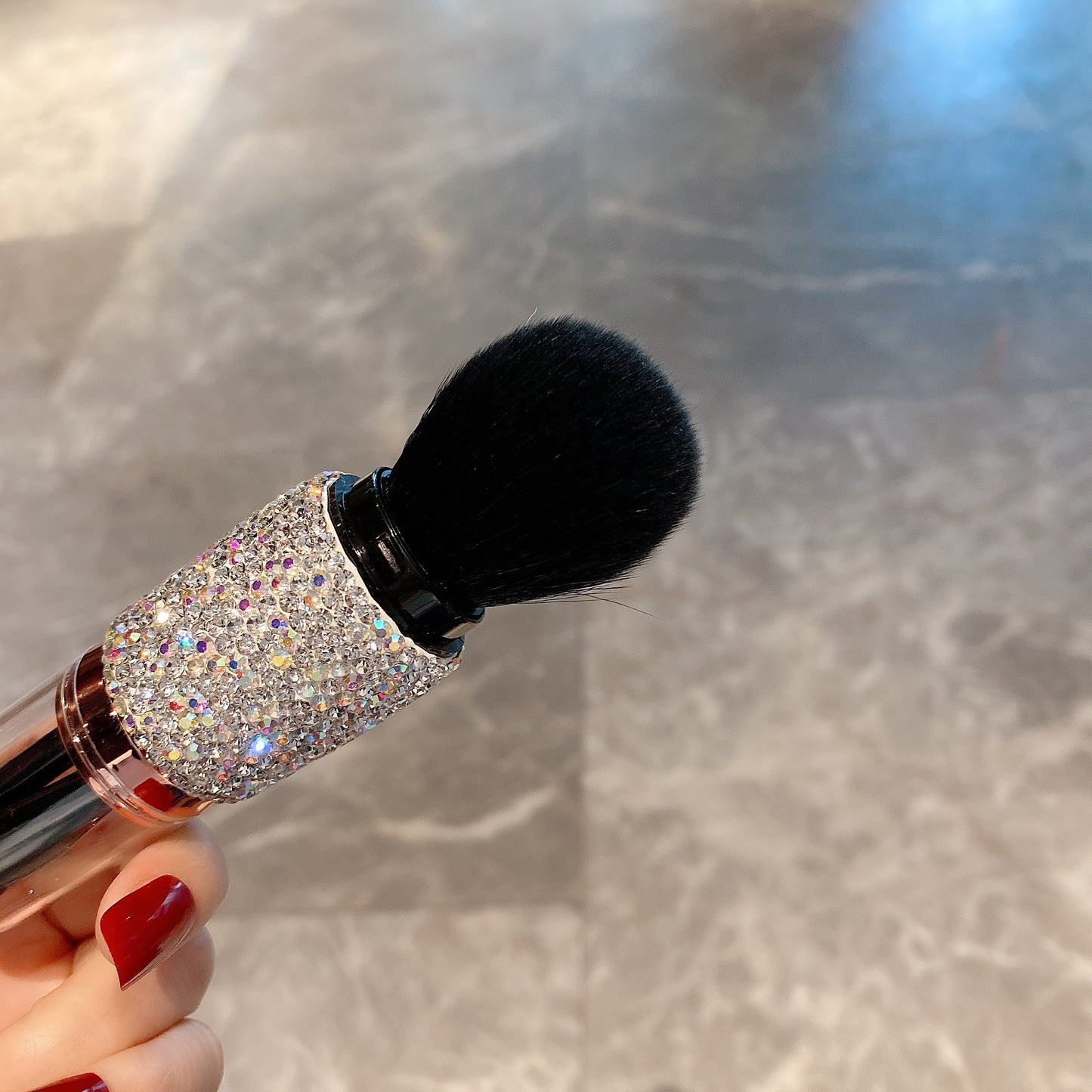 Diamond Makeup Brush Set with Case