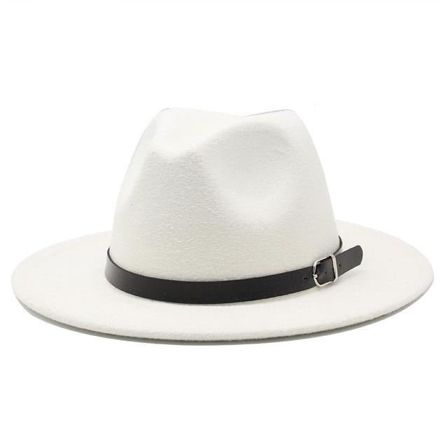 Classic British Fedora Hat with Belt