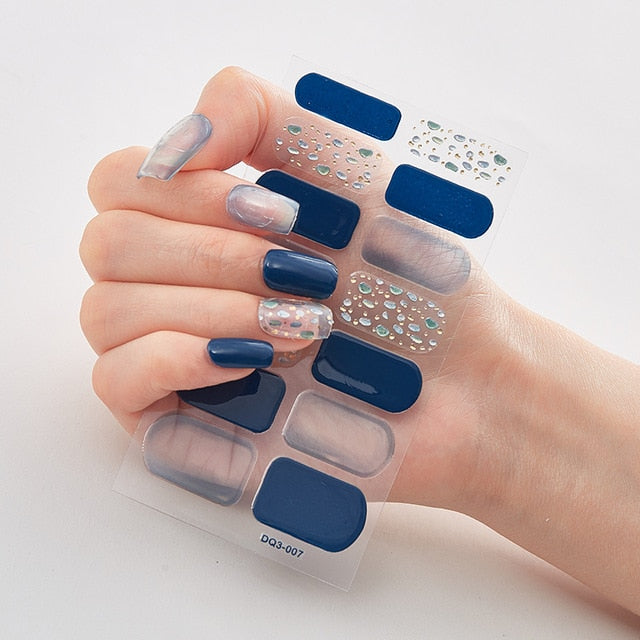 Multicolor Self Adhesive Nail Sticker Strips