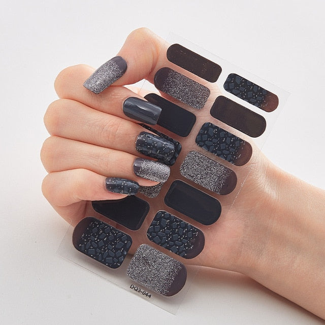 Multicolor Self Adhesive Nail Sticker Strips
